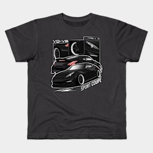 Full Black Nissan 350Z VQ-V6 Sport Coupe Kids T-Shirt